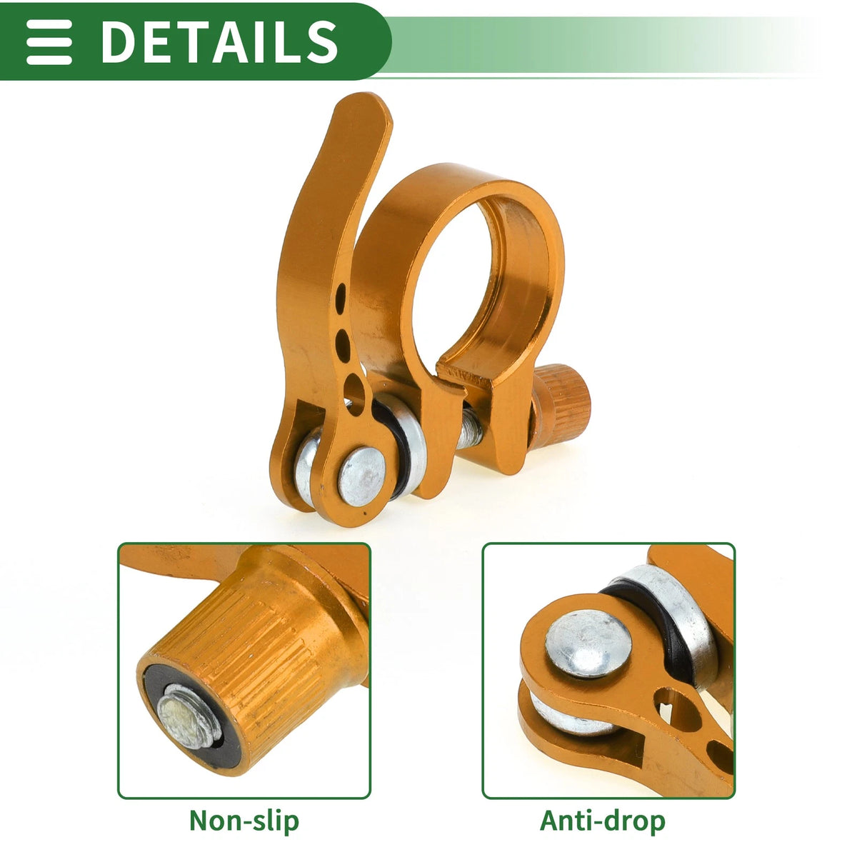 28.6mm Aluminum Alloy Seat Post Clamp for Bike Bicycle