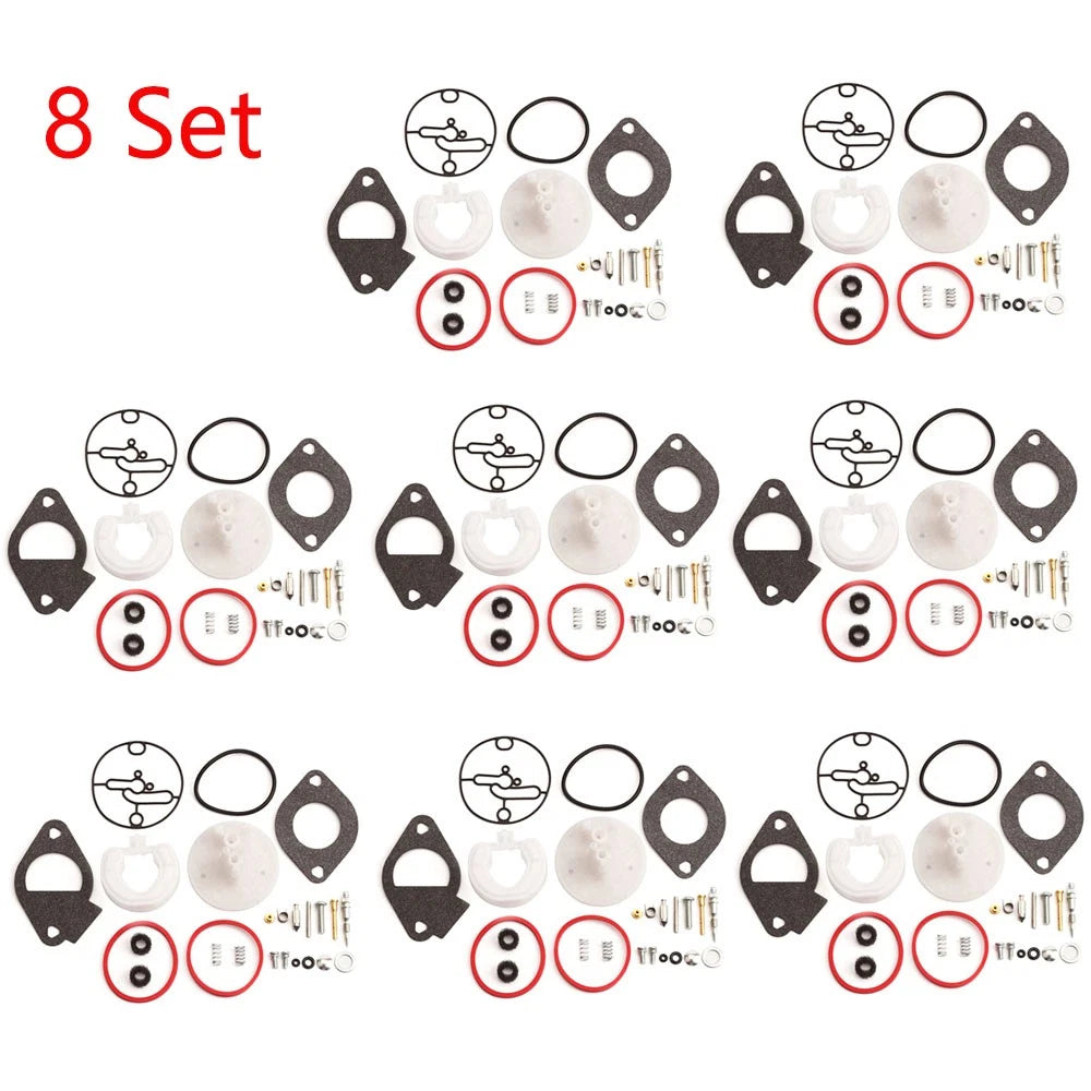 Set of 8 Carburetor Overhaul Kits for Briggs & Stratton (Nikki) 796184