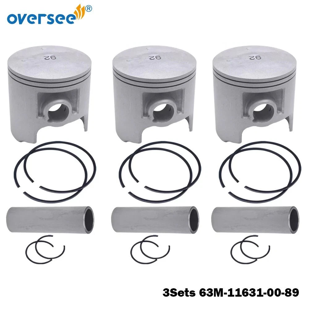 3 Sets Piston & Ring Kit for Yamaha Wave-Venture Wave-Raider 1100 (1996–1999)