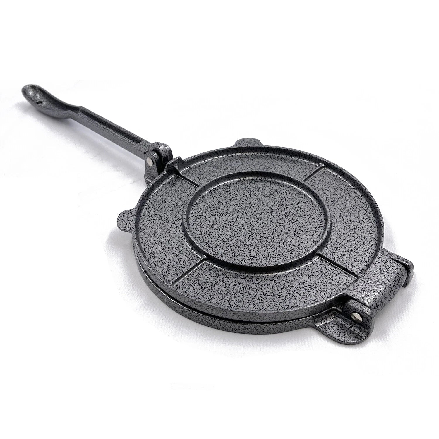 8" Black Aluminum Tortilla Press with 10" Handle