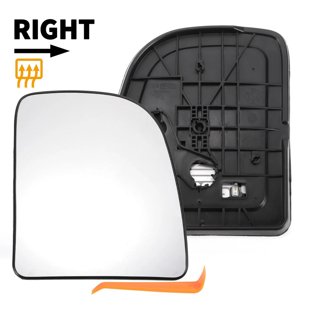 Heated Right Passenger Side Mirror Glass Replacement for Ford E150 (2009–2014)