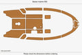 EVA Faux Teak Flooring Mats for Sessa Marine 550