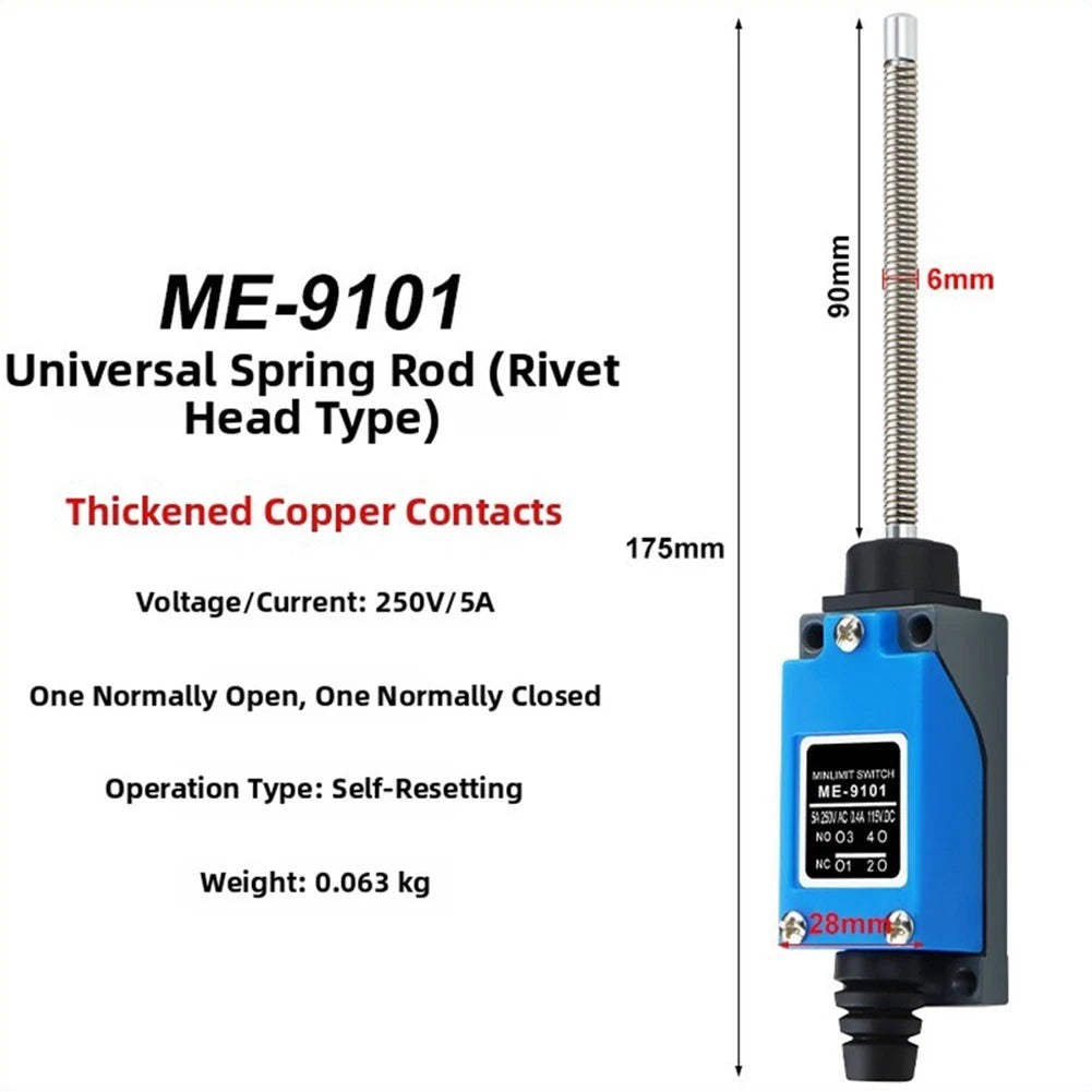Limit Switch IP65 Dustproof 250V 6A for Various Applications