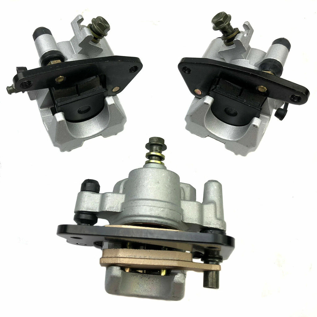 Front & Rear Brake Calipers w/Pads for Yamaha Kodiak 450 YFM450FA (2005–2006)
