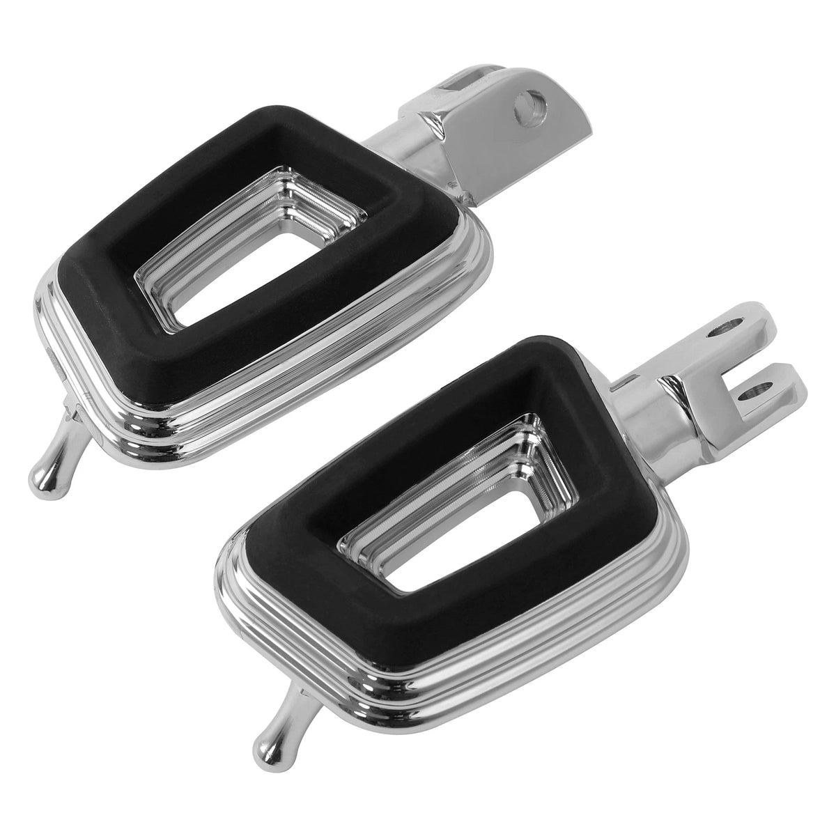 Chrome Driver Rider Footpegs for Harley Softail Low Rider S (2018–2025)