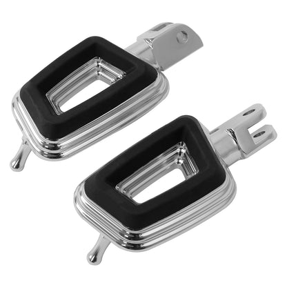 Chrome Driver Rider Footpegs for Harley Softail Low Rider S (2018–2025)