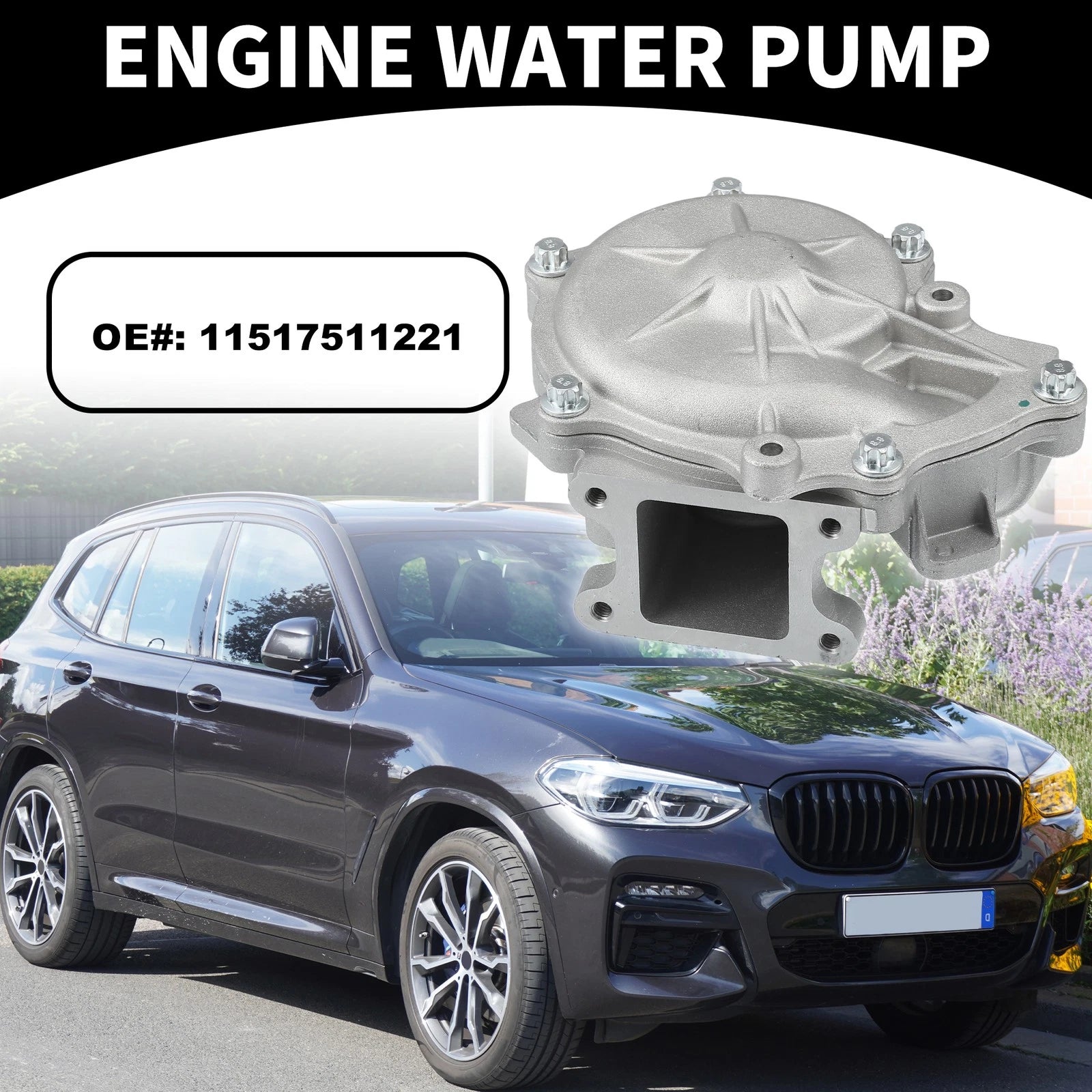 Water Pump Replacement with Rubber Ring Kit for BMW 1 Series 116i E87 (2004–2011)