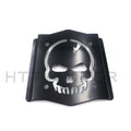Skull Backrest Sissy Bar Plate for Universal Fit (Gloss Black)
