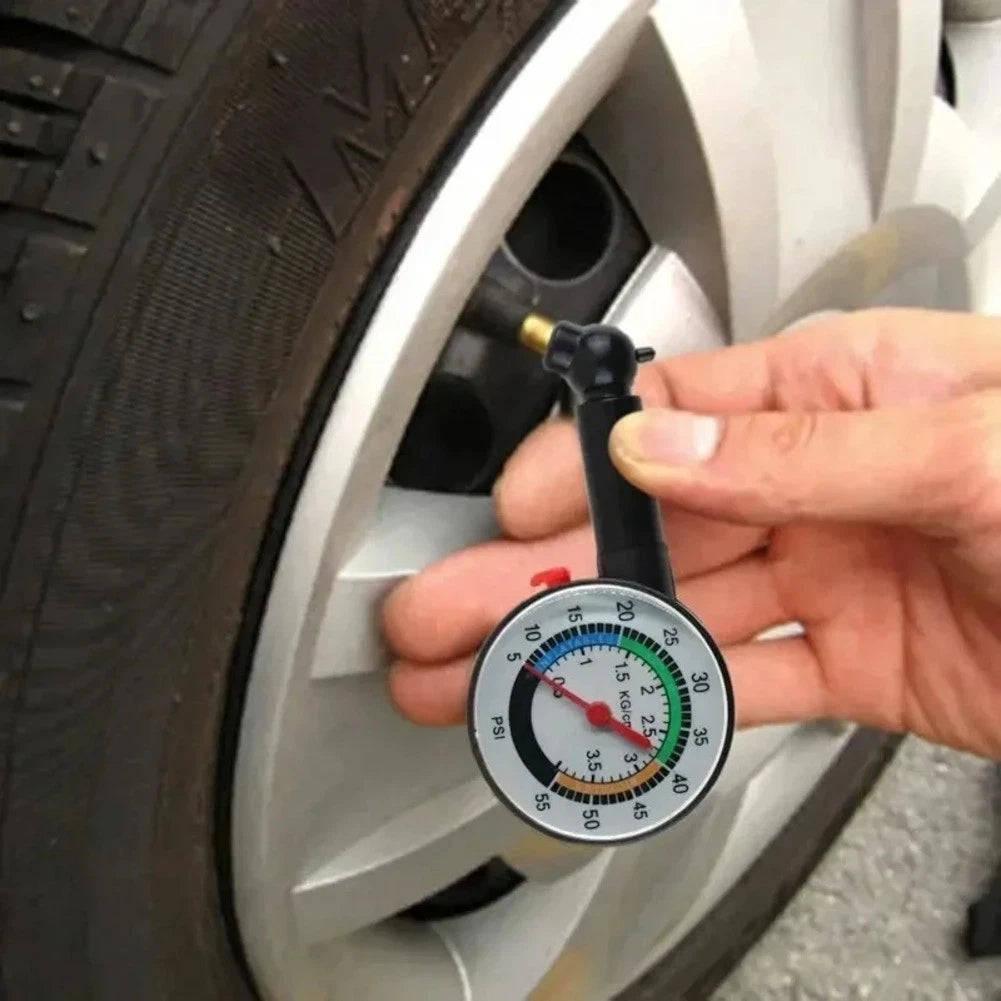 Auto Tire Pressure Gauge Mechanical Design with Deflation Pointer for Cars