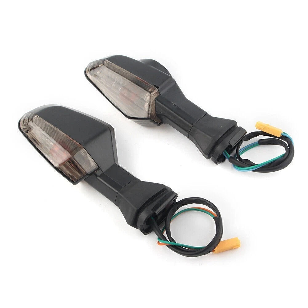 2X Engine Rear Turn Signal Indicator Light Bulbs for Kawasaki Ninja 300 (2013–2017) Smoke