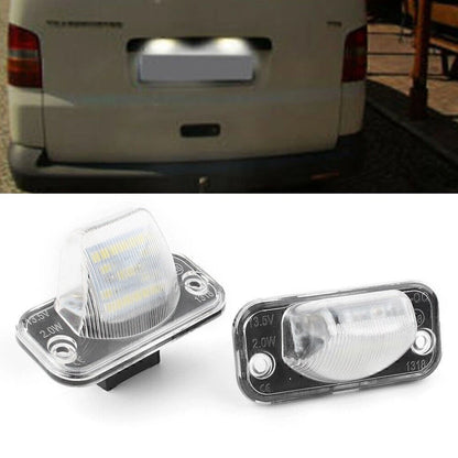 2X LED License Plate Light for VW Transporter Caddy Touran (1990–2003)