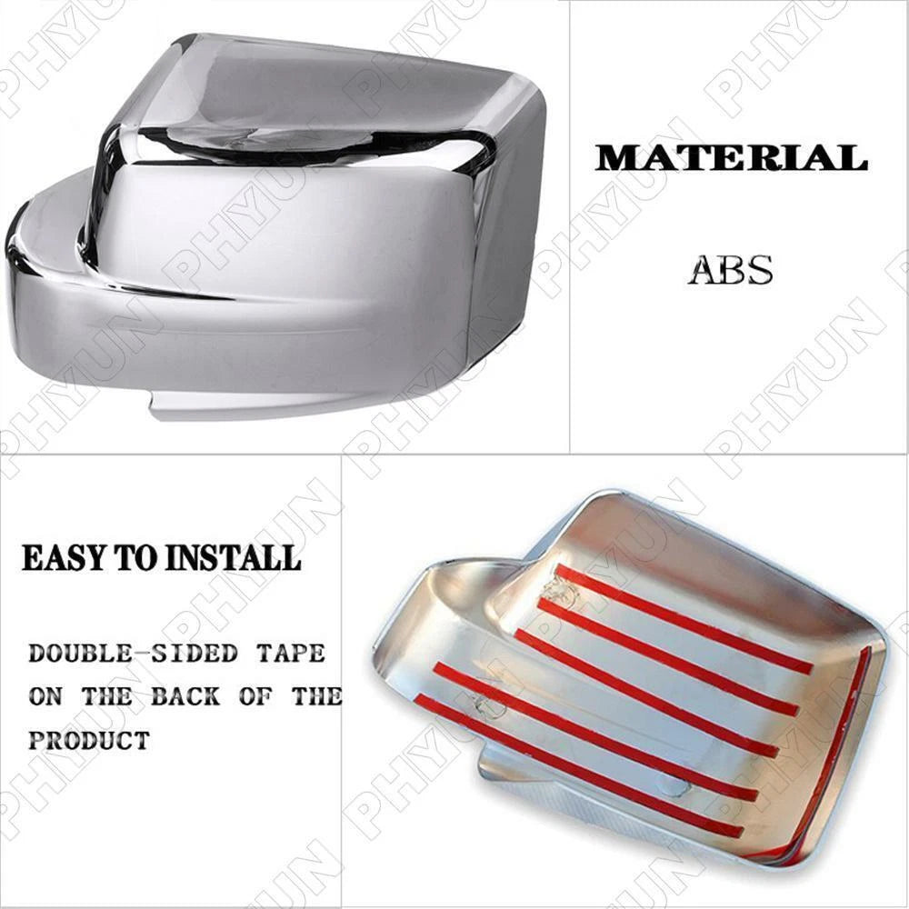 Chrome Side Rearview Mirror Covers for Dodge Nitro (2007–2011)
