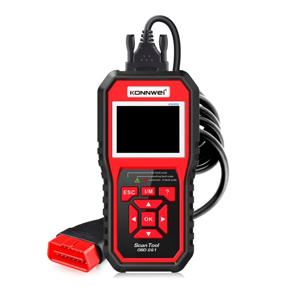 Automotive Diagnostic Code Scanner Tool Multilingual OBD2 KONNWEI KW850 Kit Set