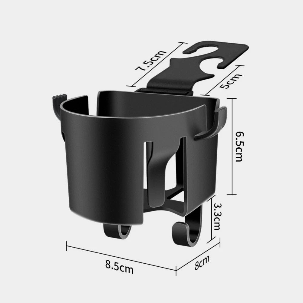 Car Interior Hook Organizer with Cup Holder and Phone Mount for Easy Access