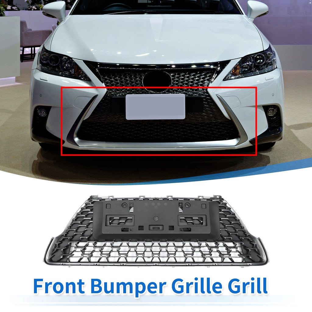 Front Lower Bumper Grille Grill Replacement for Lexus CT200h 2011–2017