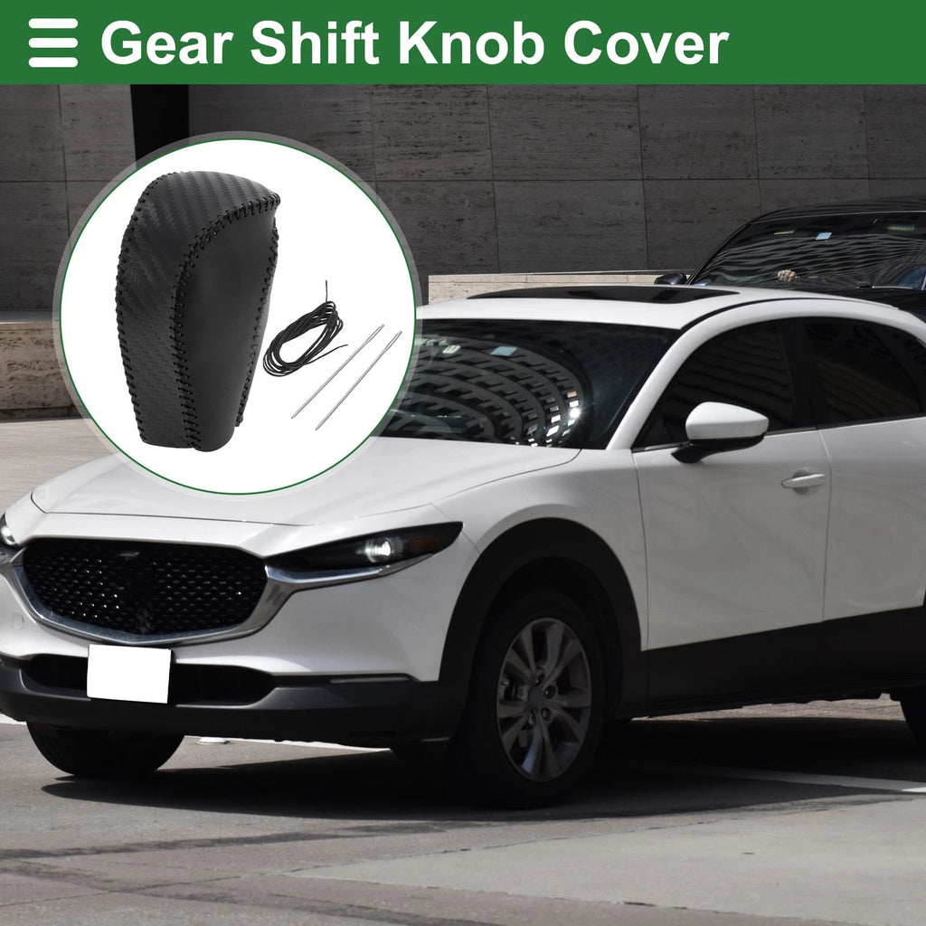 Gear Shift Knob Cover Replacement for Mazda CX-30 (2020–2022) Carbon Fiber