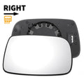 Right Side Mirror Glass with Back Heated Replacement for Toyota Yaris (1999–2003)