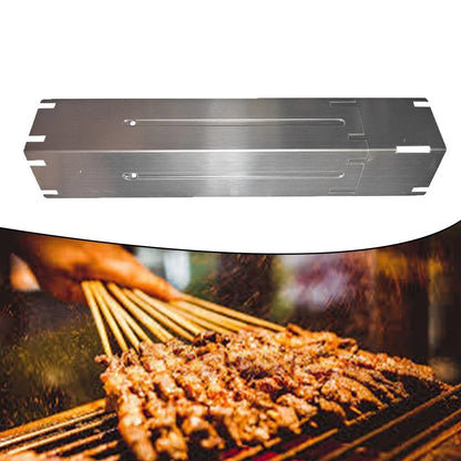 Adjustable Heat Shield for Gas Grill (Stainless Steel Replacement Plate)