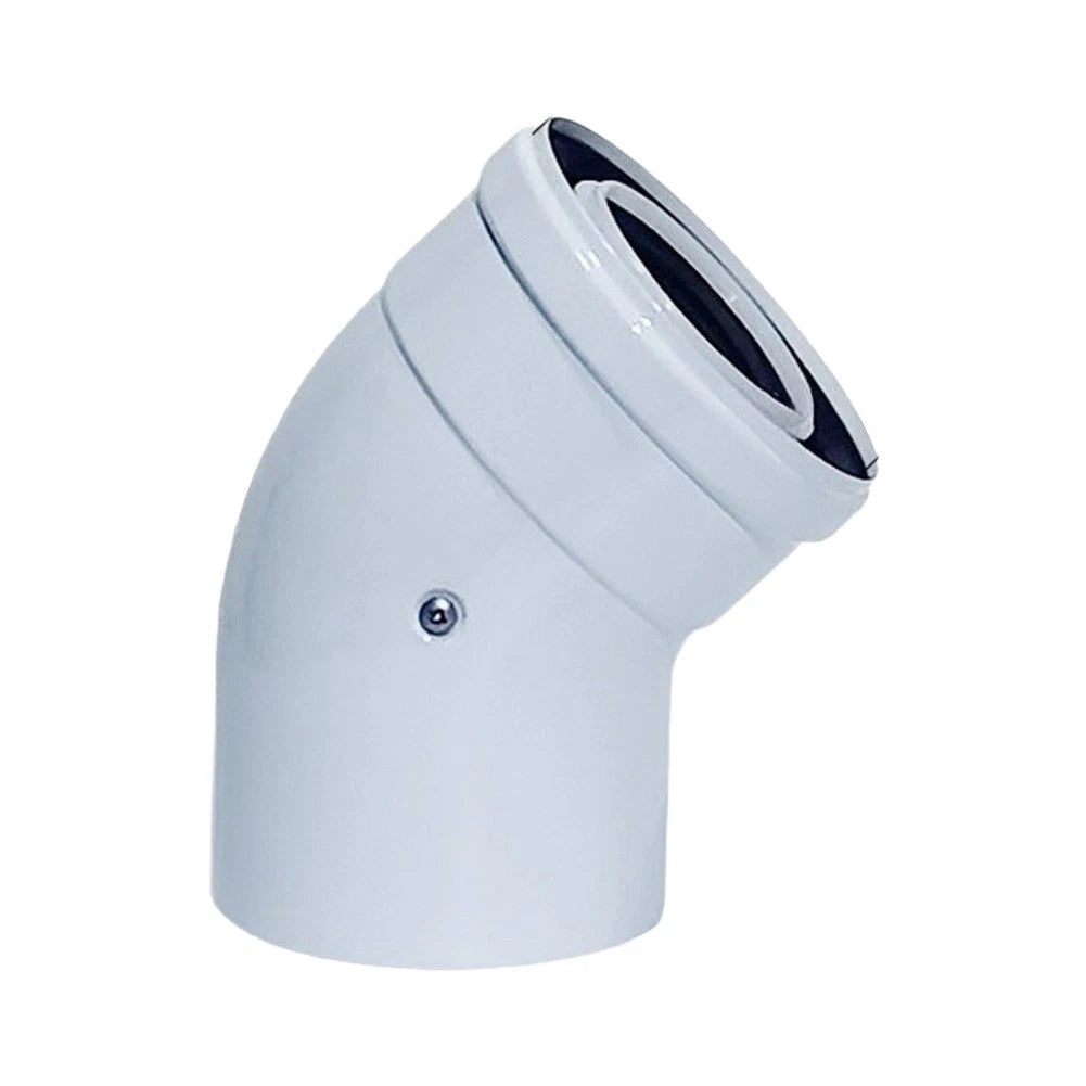 45 Degree PP Plastic Stove Pipe Elbow for Multi Purpose Vent Installation