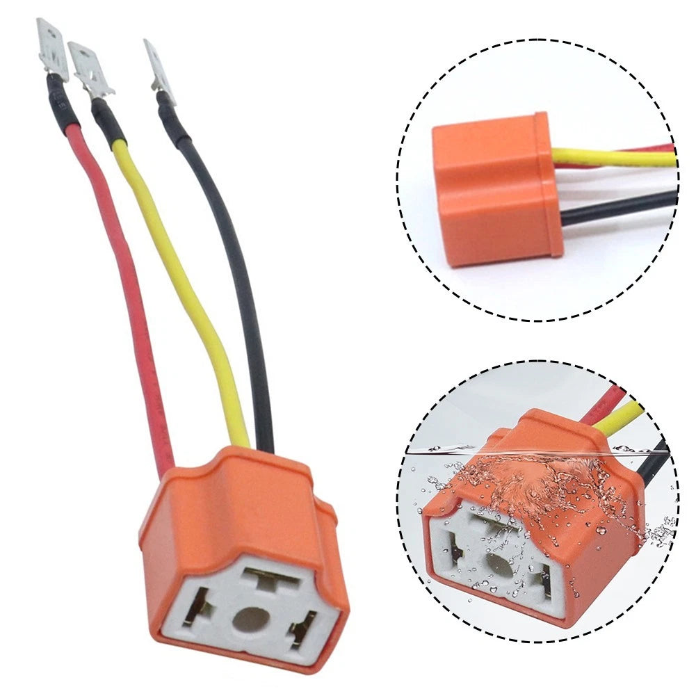 H4 LED PVC Wire Wiring Harness Connector Sockets Adapter Socket With Wire