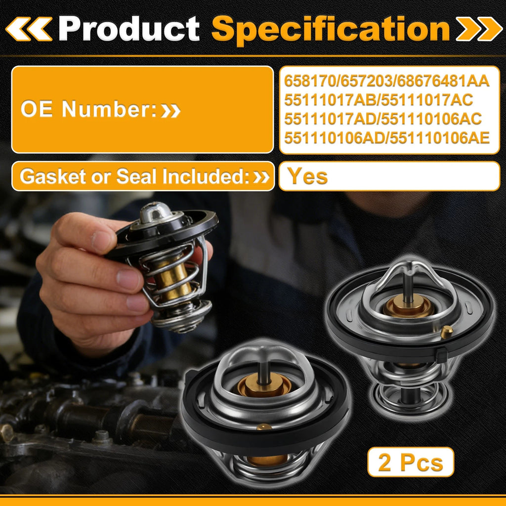 Engine Coolant Thermostat 658170 for Chrysler 200 (2011–2014)