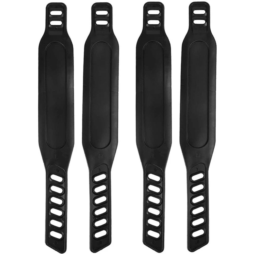 2X Adjustable Rubber Bike Pedal Straps for Fixed Pedals