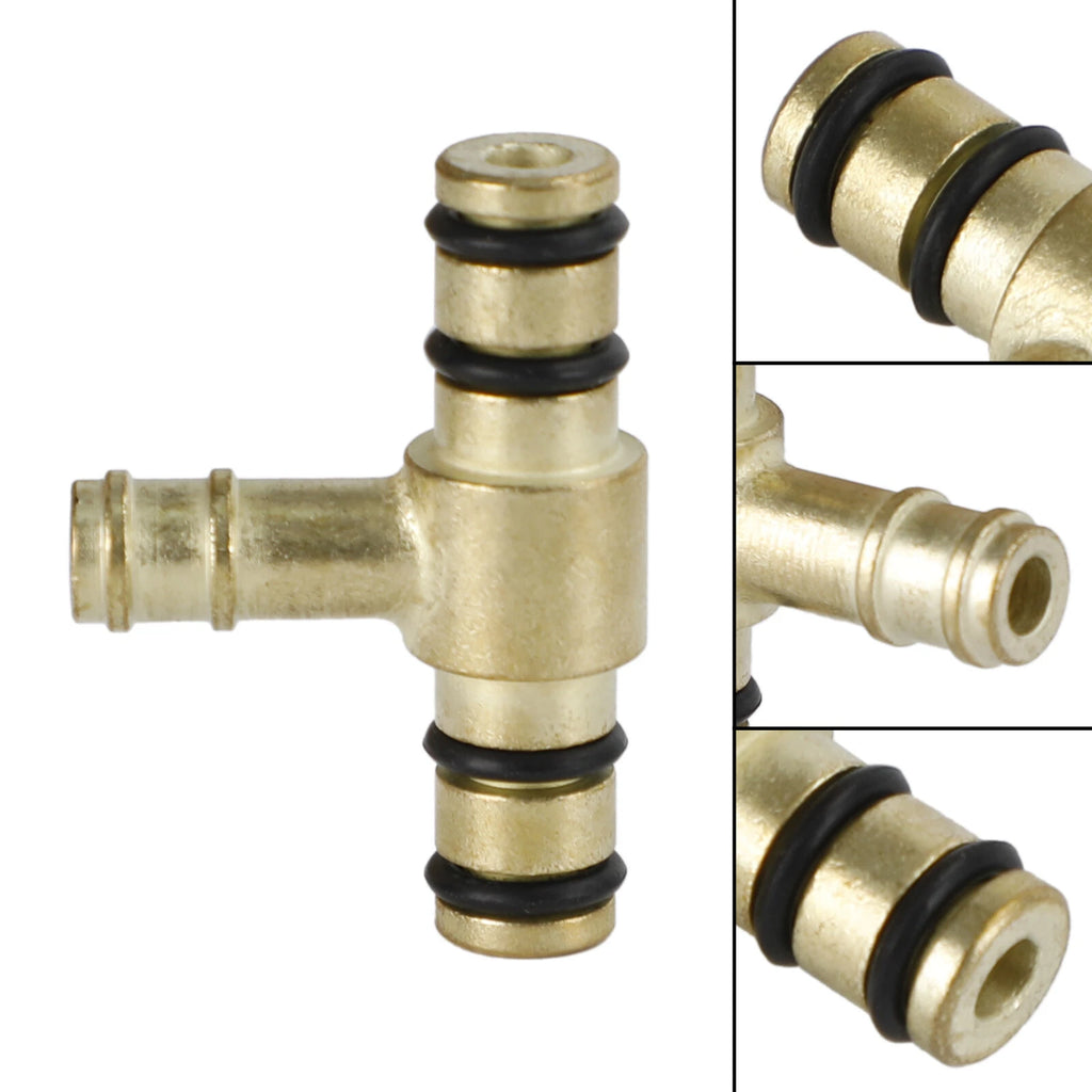 Carburetor Brass Fuel Tee for Yamaha FJ600 XS750 XS1100 (1982–1983) 2H7-14988-00 T9
