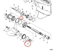 Lower Unit Seal Kit for Mercury Marine 30-125HP (2/4-STR) 8M0204670 8M0214974