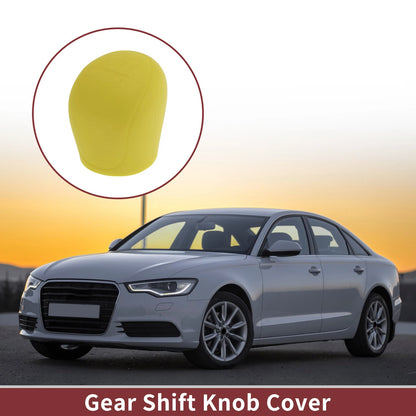 Gear Shift Knob Cover Universal Silicone Insert - Yellow