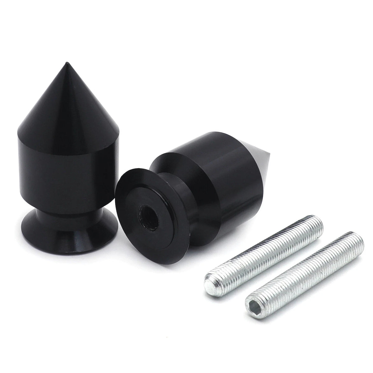 Black Spike Swingarm Spool 10mm for Kawasaki ER-6N (2009–2010) / Ninja 250R (2008–2011)