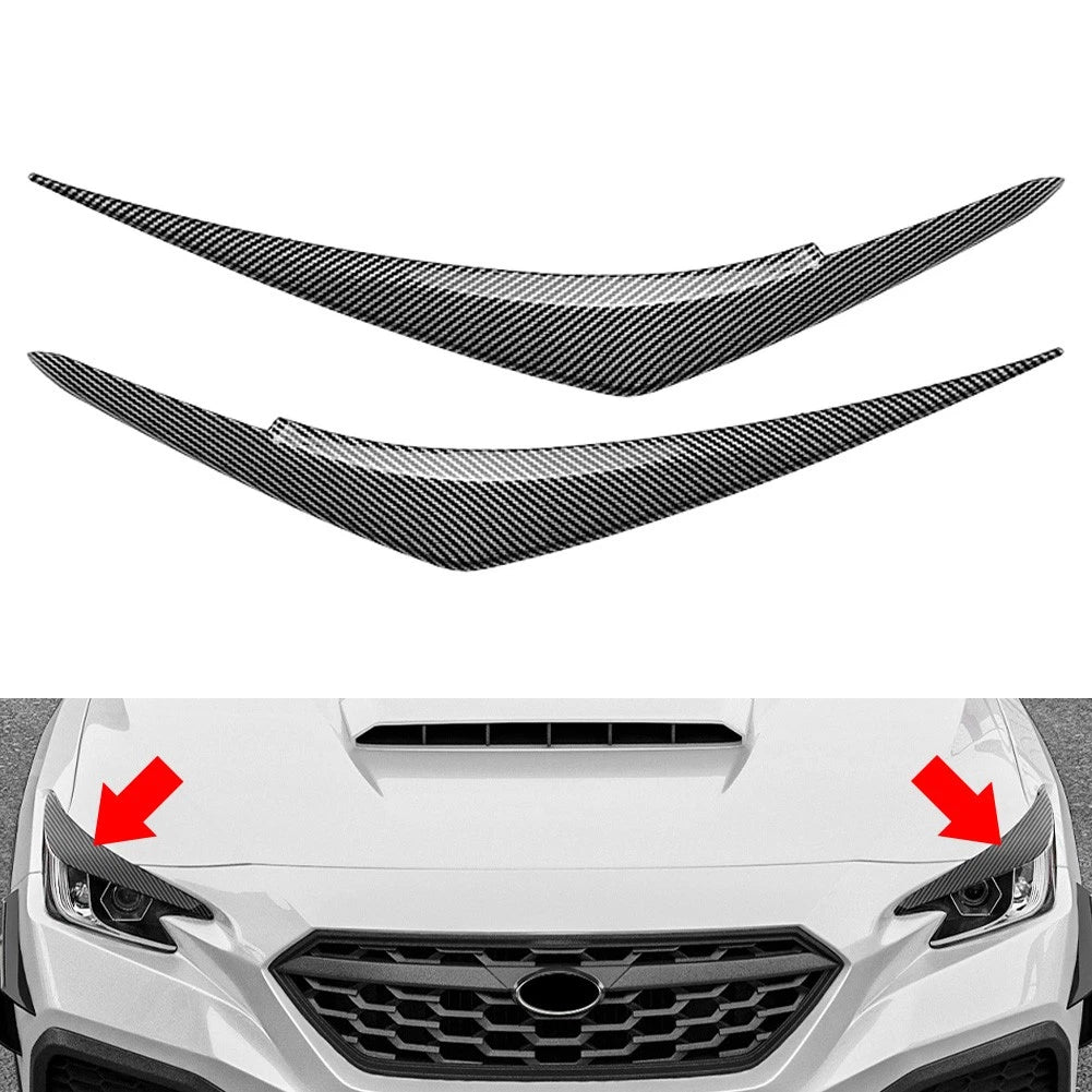 Carbon Fiber Headlight Eyebrow Trim for Subaru WRX STI (2022–2025)