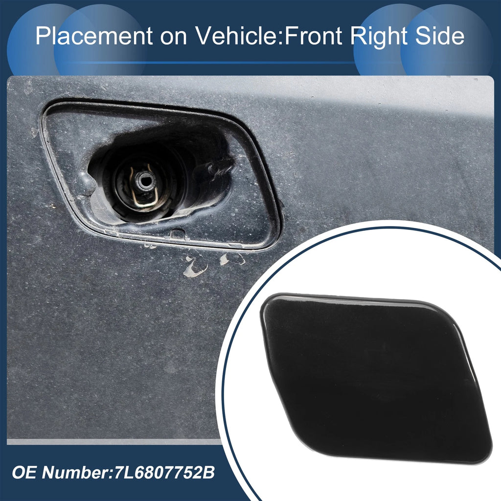 Front Right Washer Nozzle Cover Cap Replacement for Volkswagen Touareg (2007–2010)