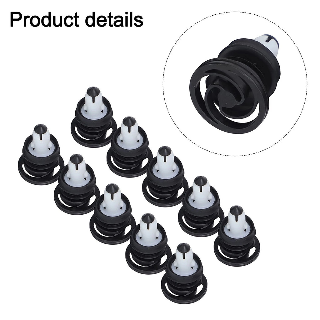 10 Pack Black ABS Door Trim Panel Clips for Tesla Model 3 (2017–2023)