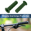 Bike Handlebar Grip Covers 120mm Non-Slip End Protector Rubber 1 Pair for Green
