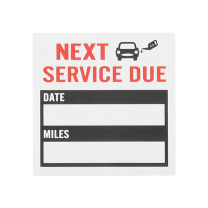 1 Roll Oil Change Service Reminder Stickers for Automotive Use