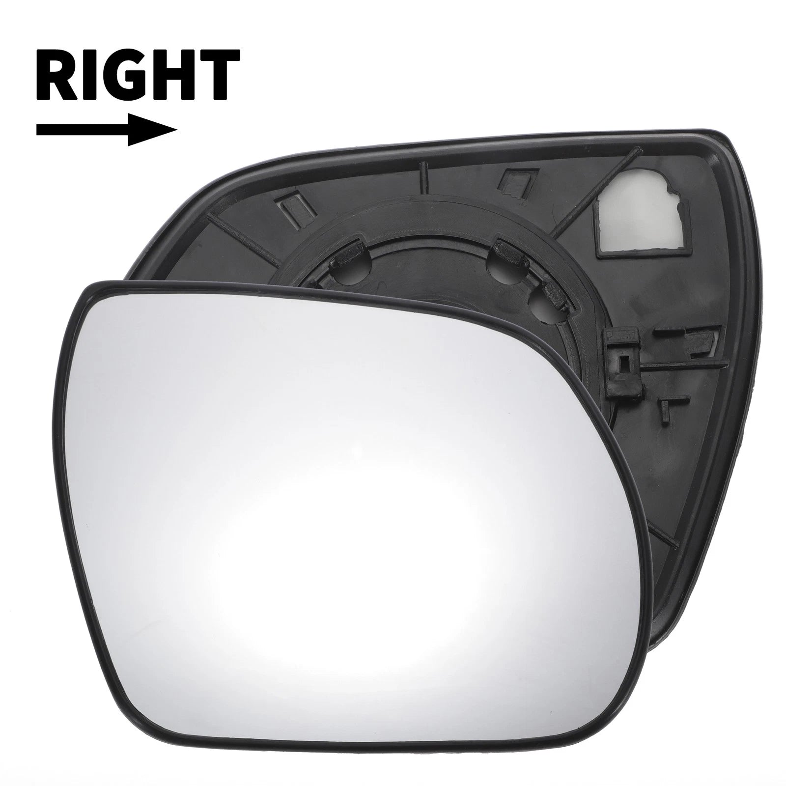 Right Side Mirror Glass Nonheated Replacement for Hyundai Santa Fe (2007–2012)