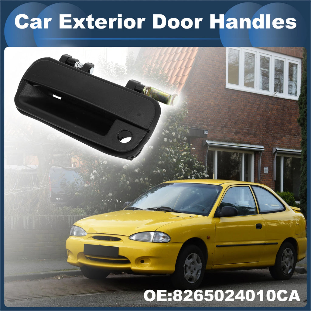 Front Left Door Handle for Hyundai Excel (1990–1994) Black