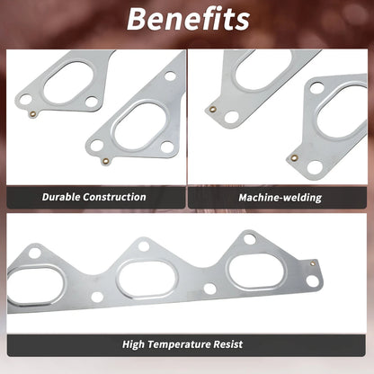 2X Exhaust Manifold Header Gasket for Hyundai Santa Fe (2003–2006) No. 2852139800