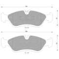 Front Disc Brake Pad Set for Daewoo Espero 2.0L C20LE (1995–1997)