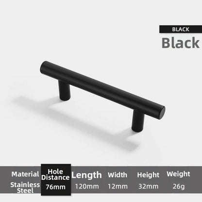 Stainless Steel Handle for Cabinet Drawer Dresser Wardrobe (Dark Black)