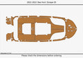 EVA Foam Teak Deck Flooring Pads for Sea Hunt 25 Escape (2022)