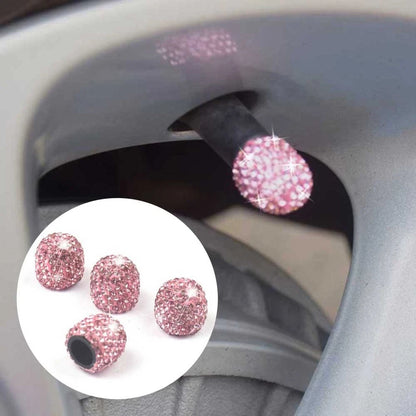 4 Pcs Car Tire Air Sealing Cap Anti-Rust Dust-Proof Valve Cap Decor
