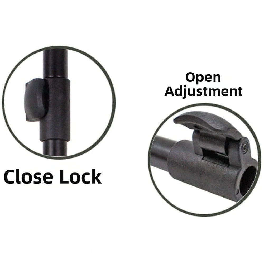 Adjustable Aluminum Fishing Rod Holder with Spiral Head Base