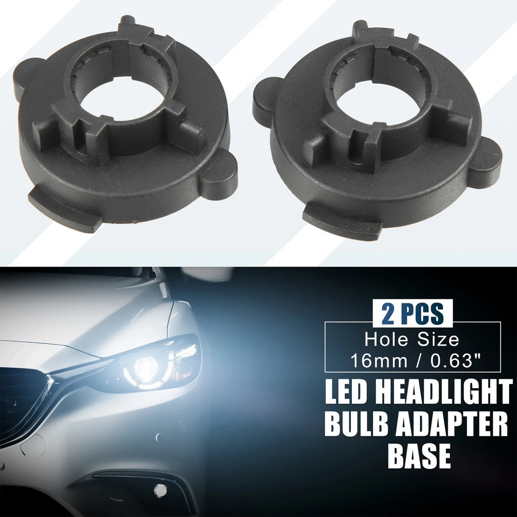H7 LED Headlight Bulb Adapter Socket for Hyundai Elantra (Pack of 2)
