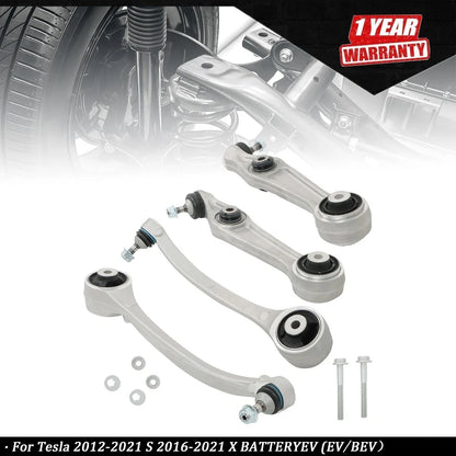 Set of 4 Front Lower Rearward Control Arm Ball Joints for Tesla S (2012–2021)