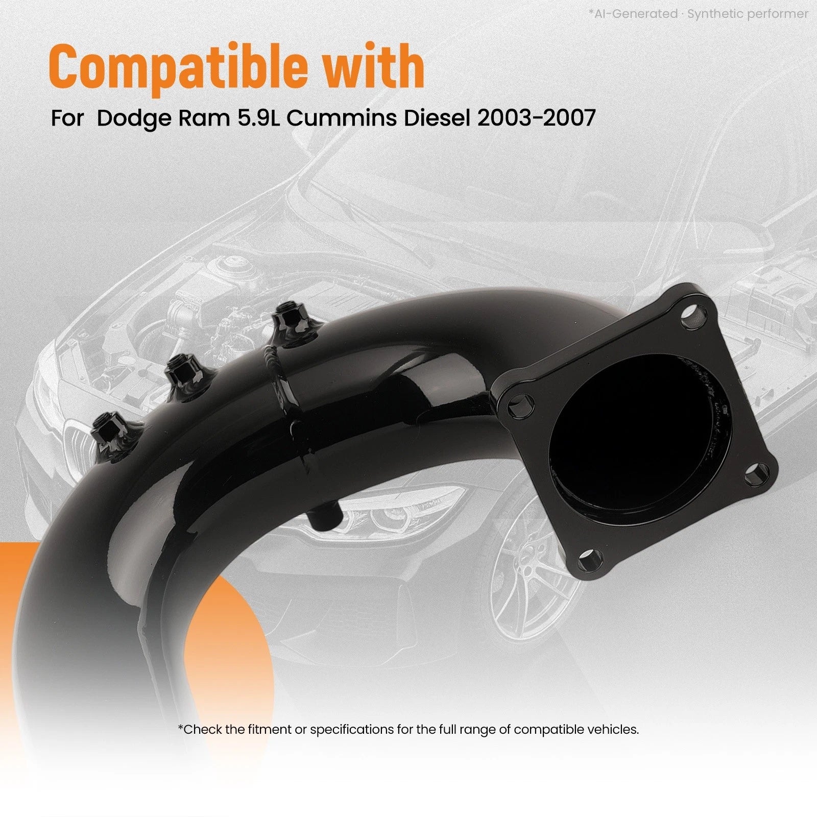 Intercooler Pipe + Intake Elbow Kit for Dodge Ram 5.9L Cummins Diesel (2003–2007)