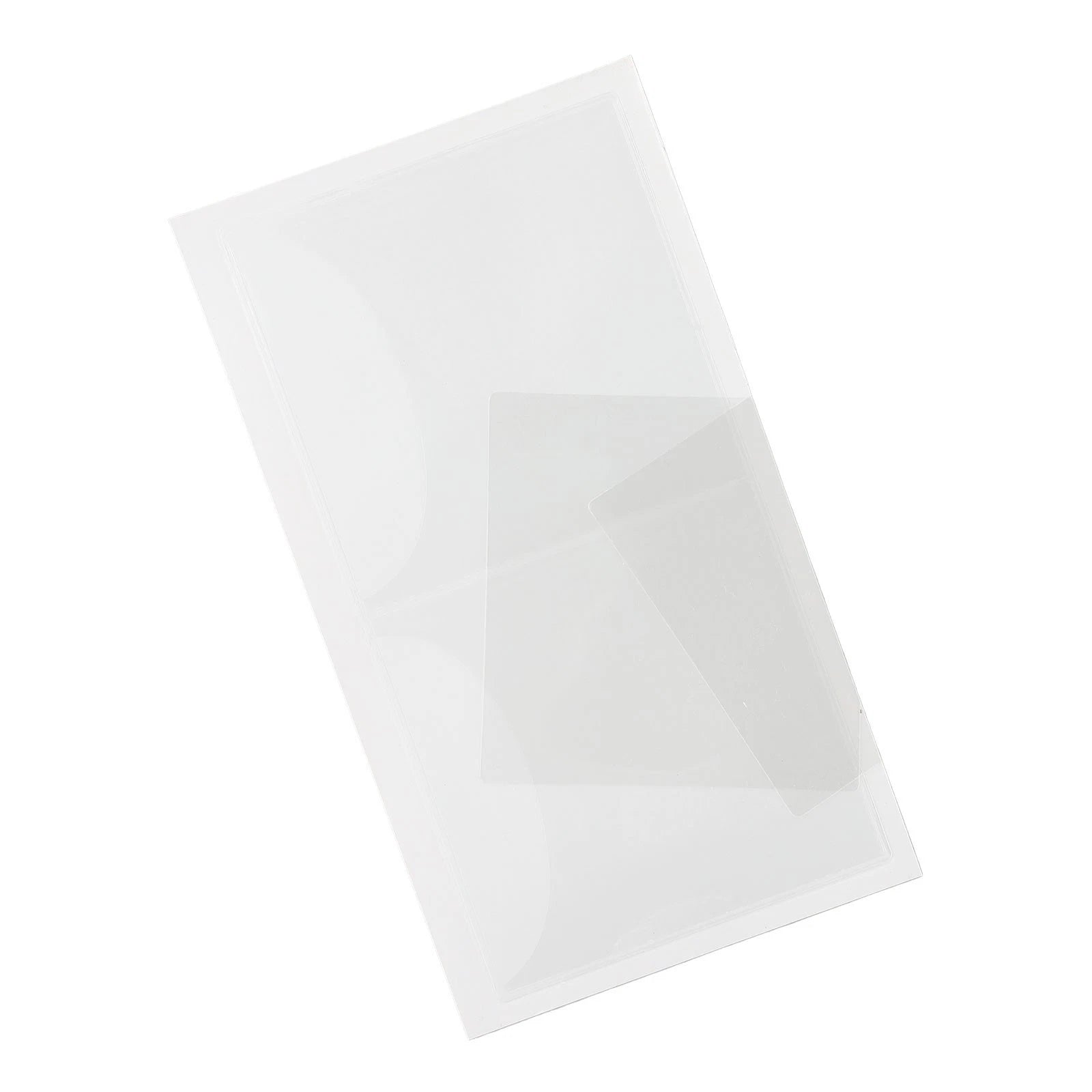 2X Transparent Backed Square Parking Permit Holder for Windscreen