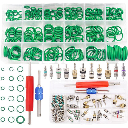 Car Air Conditioner Valve Core Set 372PCS for R12 R134a for Jetta for Benz