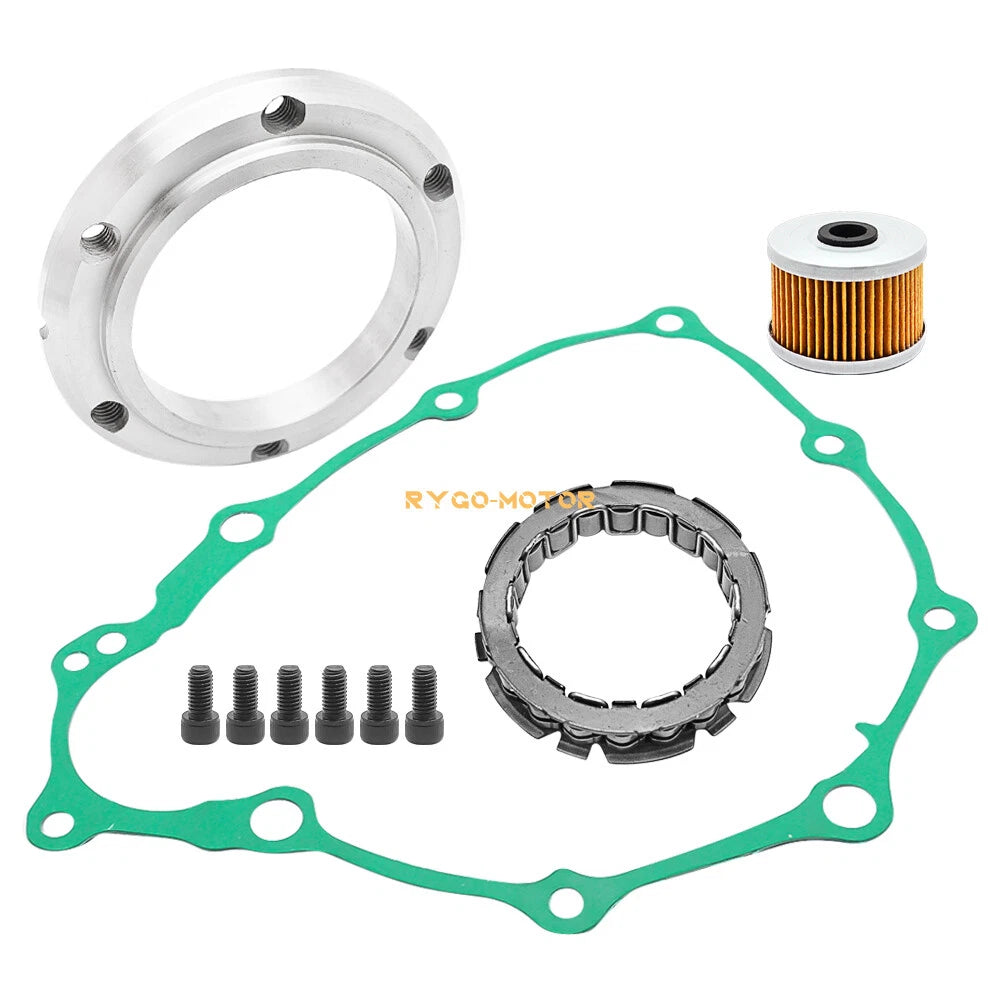 Starter Clutch One-Way Bearing Gasket Oil Filter Kit for Honda TRX400EX TRX400X (2000–2009)