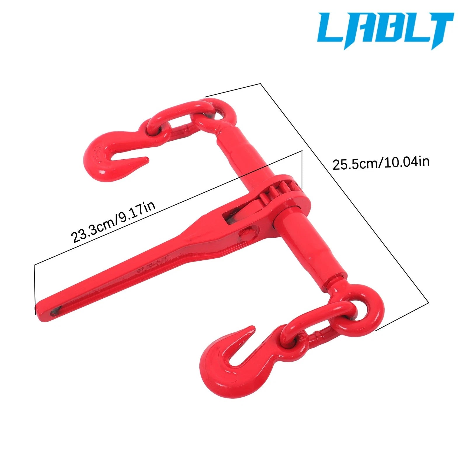 Set of 2 G80 1/4in-5/16in ×12ft Chain Bundle Kit, 2200lbs Working Load